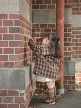 Sailor check coat