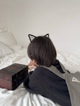 Black cat headband