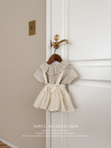 Eyelet suspender skirt