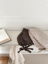 Bebe knit bonnet