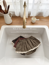 Check lace cancan bloomer