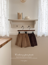 Corduroy span pants