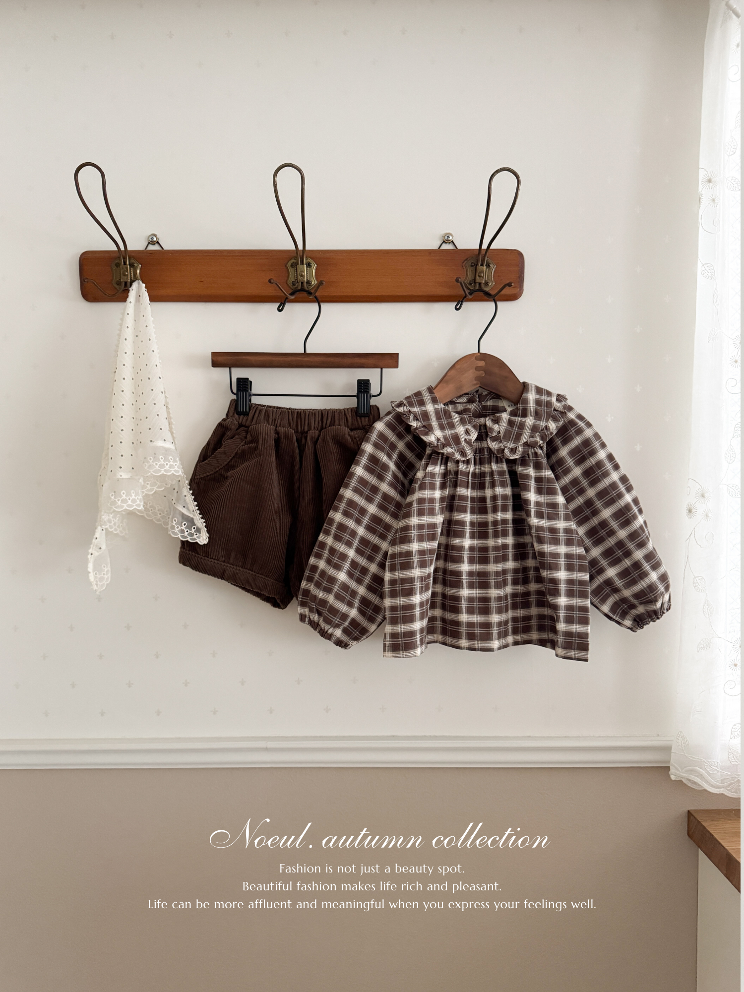 Marche check blouse