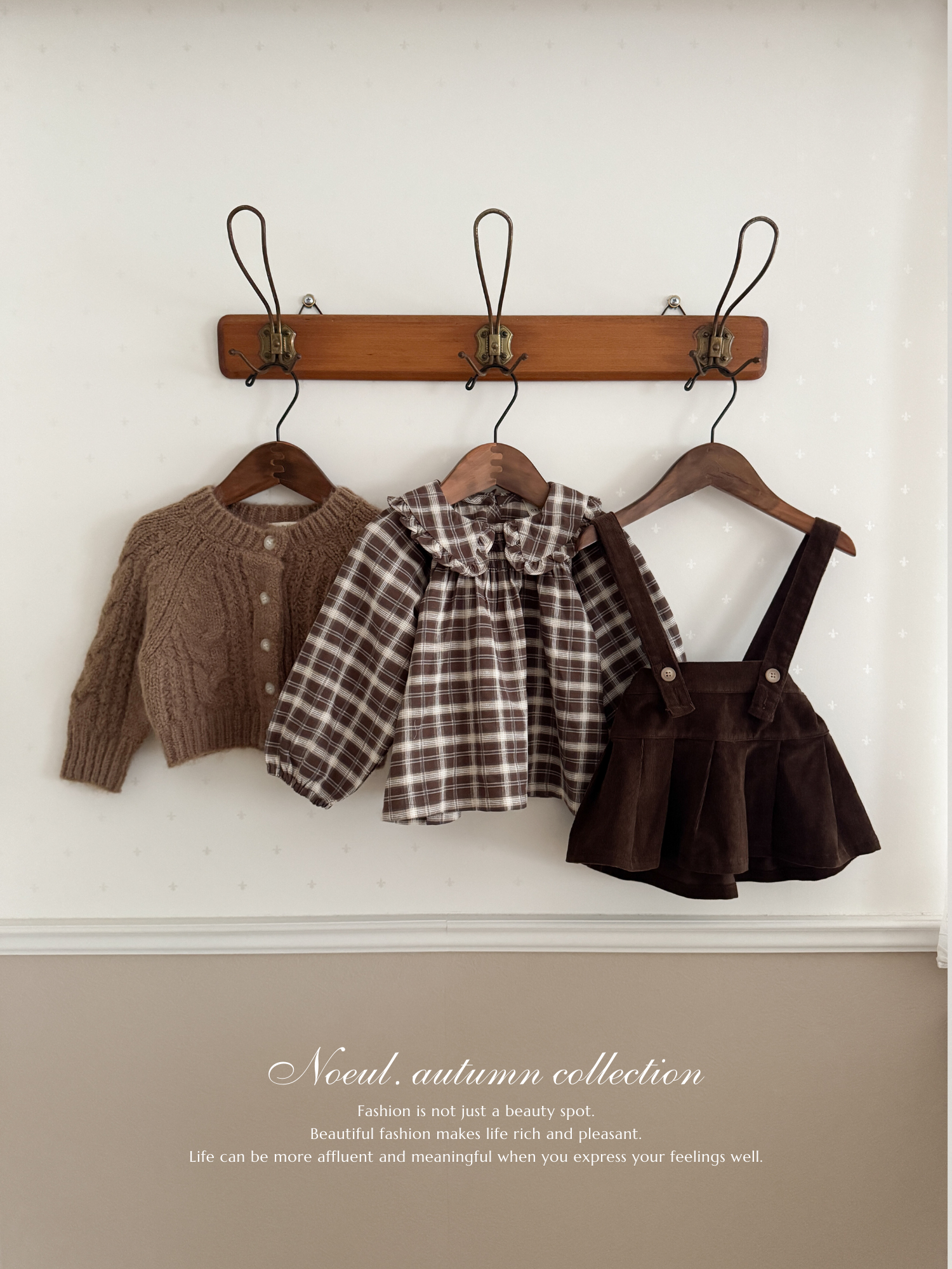 Pleats suspender skirt