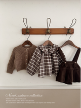 Pleats suspender skirt