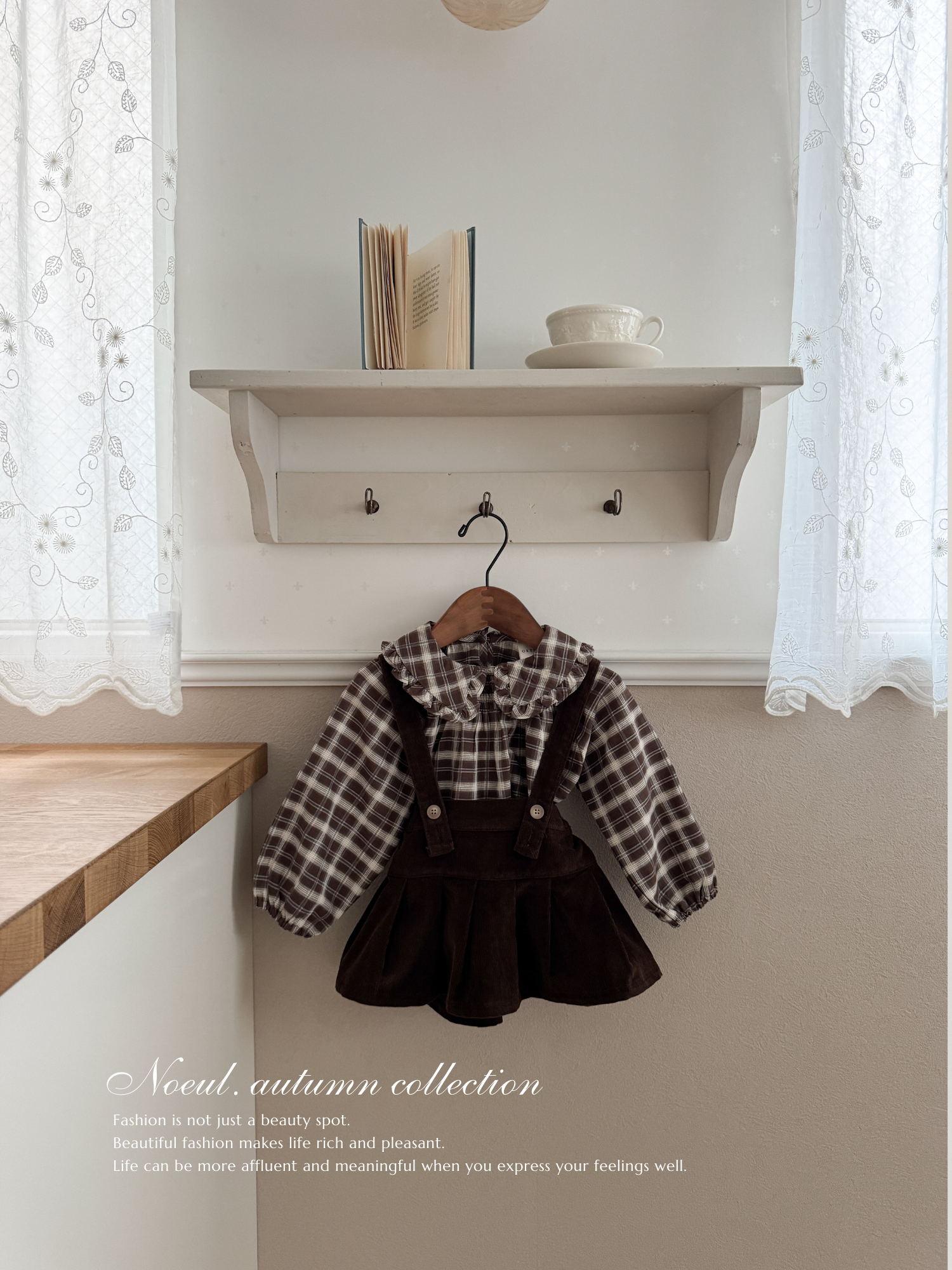 Marche check blouse