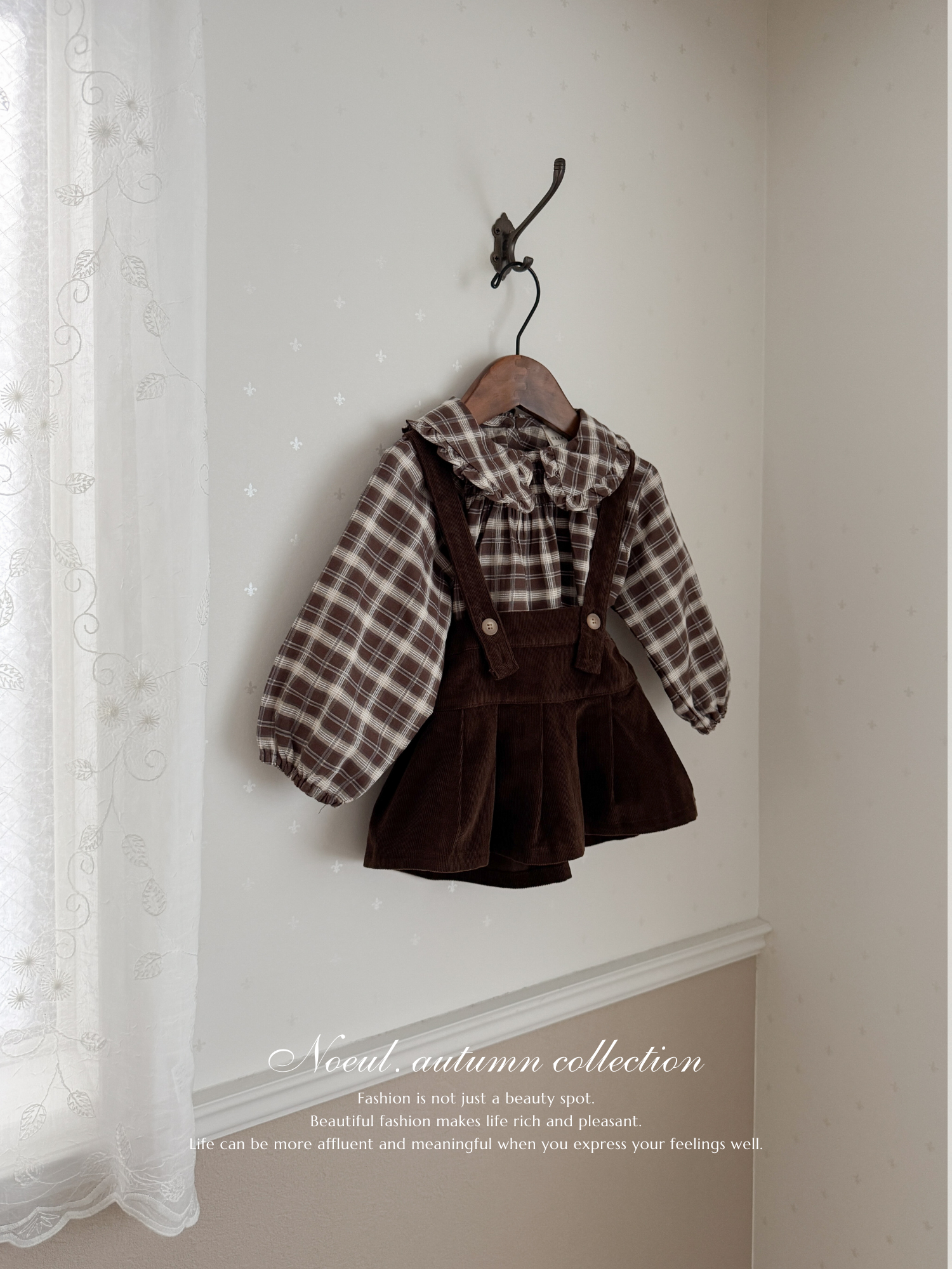Marche check blouse