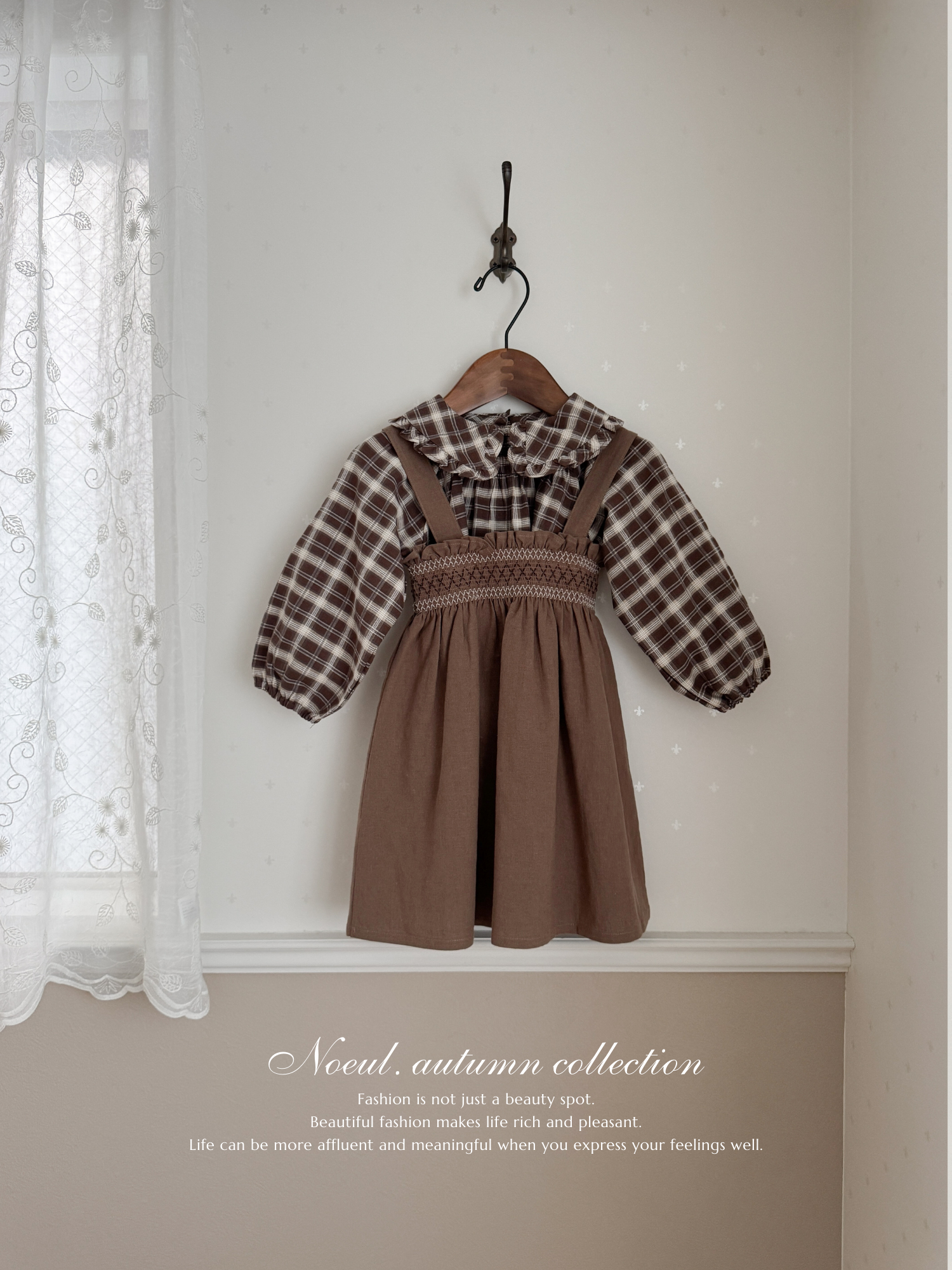 Marche check blouse
