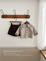 Brunette check set up
