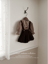 Pleats suspender skirt