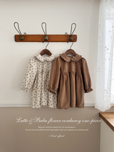 Baba flower corduroy one-piece