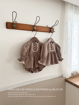 Chocolate smock blouse