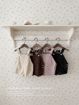 Corduroy berry short overall (normal)