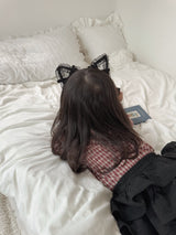 Black cat headband