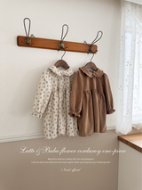 Baba flower corduroy one-piece