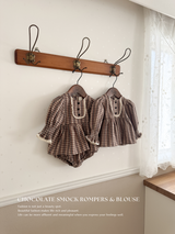 Chocolate smock blouse