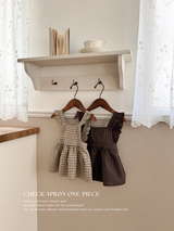 Check apron one-piece