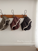 Check lace cancan bloomer