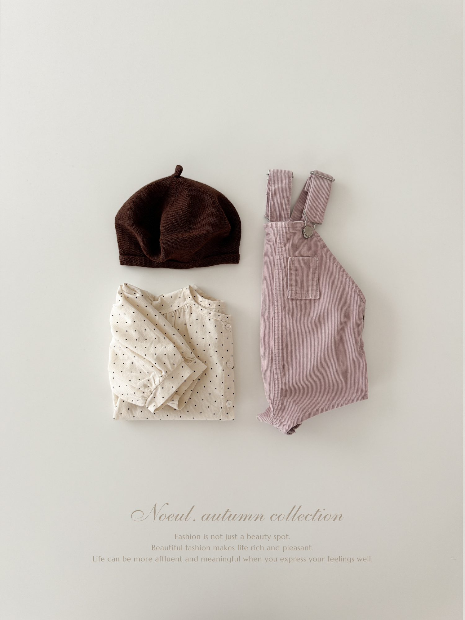 Corduroy berry short overall (normal)