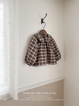 Marche check blouse
