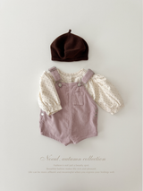 Corduroy berry short overall (normal)