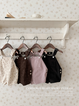 Corduroy berry short overall (normal)