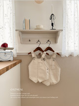 Cotton berry short overall (kids)