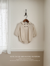Nunu jacquard double rompers