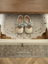 Ribbon flat shoes - Frozen yogurt -