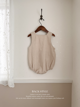Mini check rompers