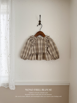 Mono frill blouse