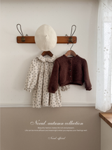 Baba flower corduroy one-piece