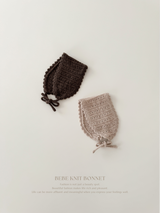 Bebe knit bonnet