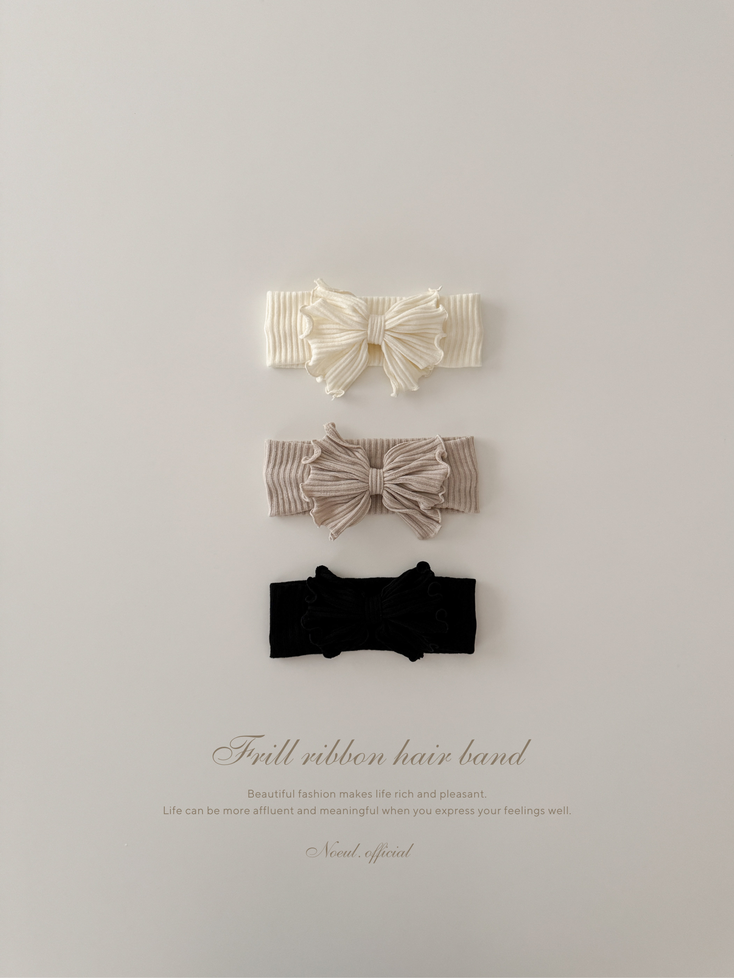 Frill ribbon hair band
