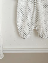 Dot frill suit