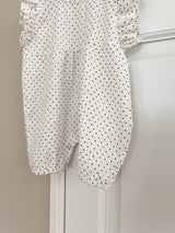Dot frill suit
