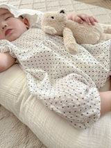 Dot frill suit