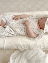 Dot frill suit
