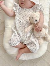 Dot frill suit