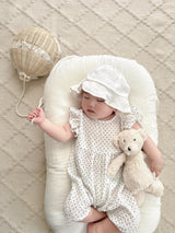 Dot frill suit