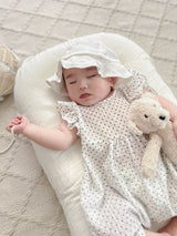 Dot frill suit