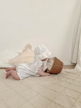 Dot frill suit