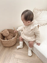 Mini check rompers