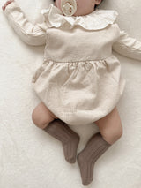 Mini check rompers