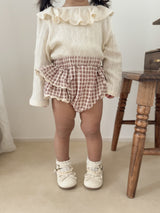 Breeze eyelet frill tops