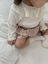 Breeze eyelet frill tops