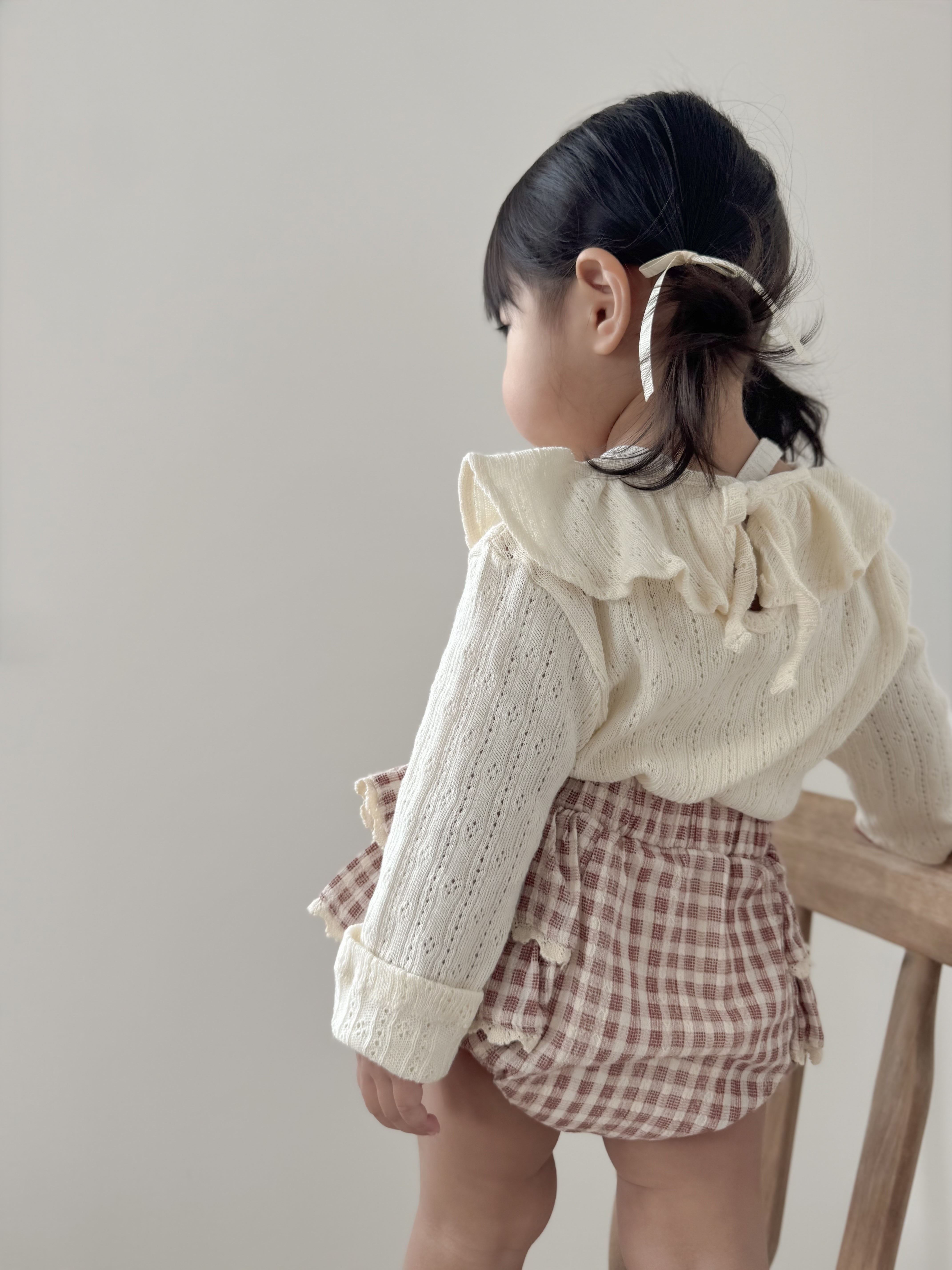 Breeze eyelet frill tops