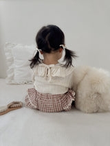 Breeze eyelet frill tops