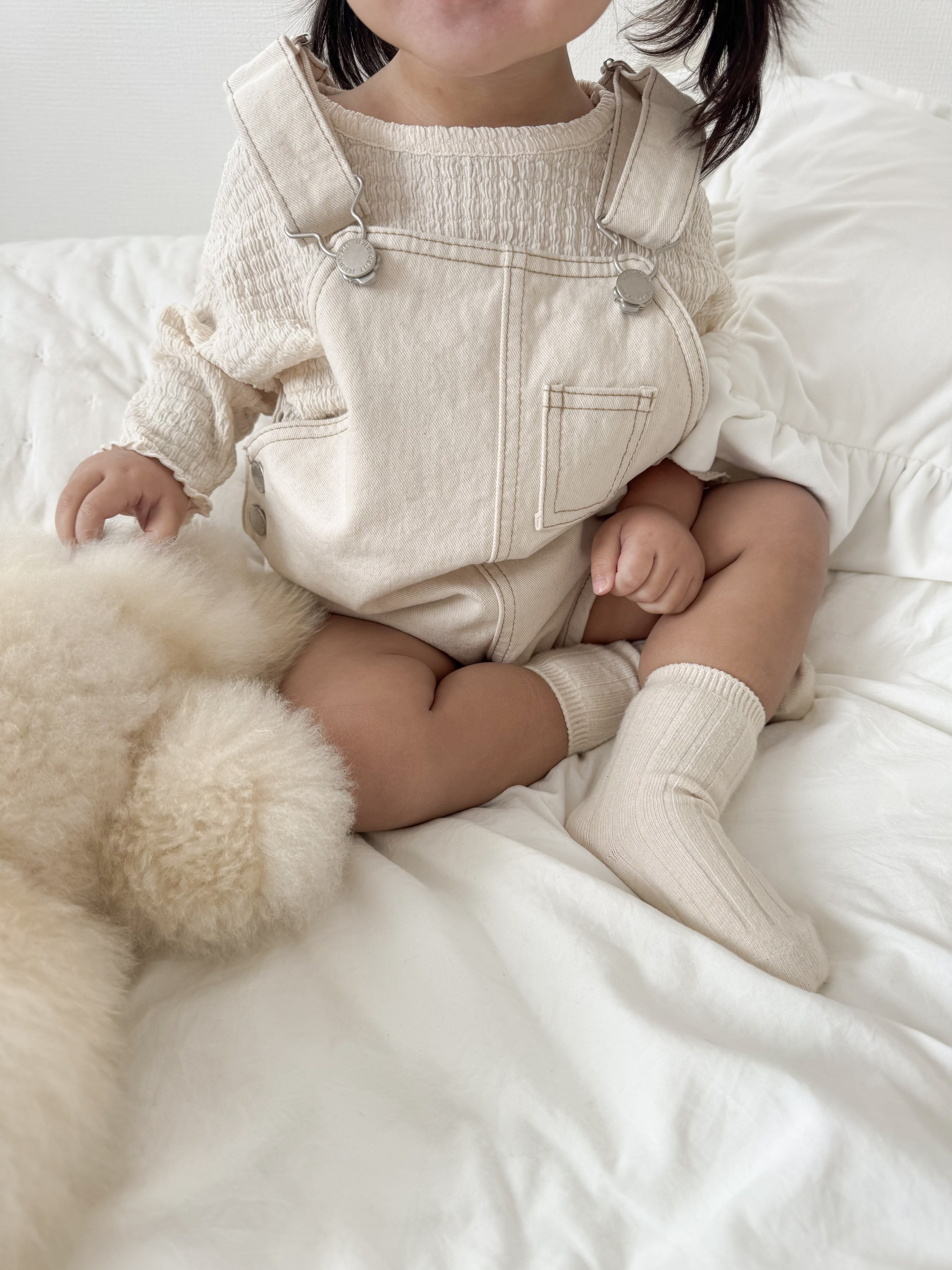 Cotton berry short overall (baby)