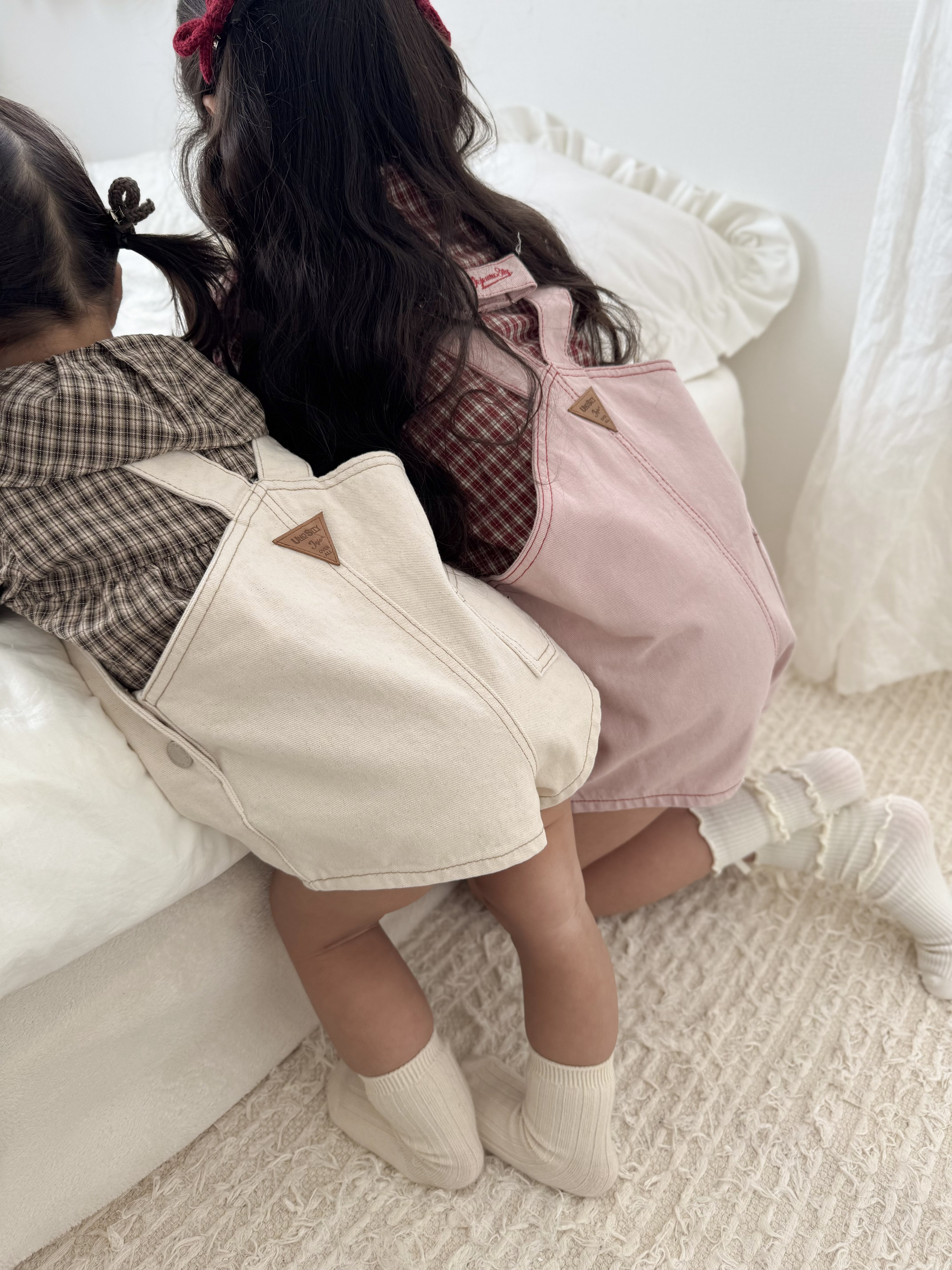 Cotton berry short overall (baby)